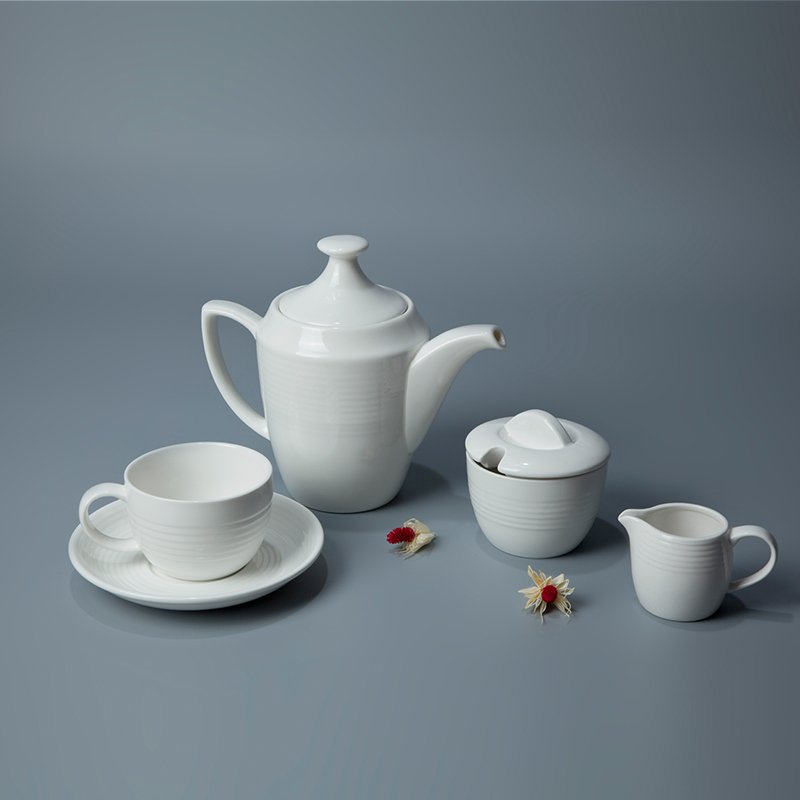 Two Eight-Find White Plate Set Plain White Porcelain Dinnerware From Two Eight Ceramics-1