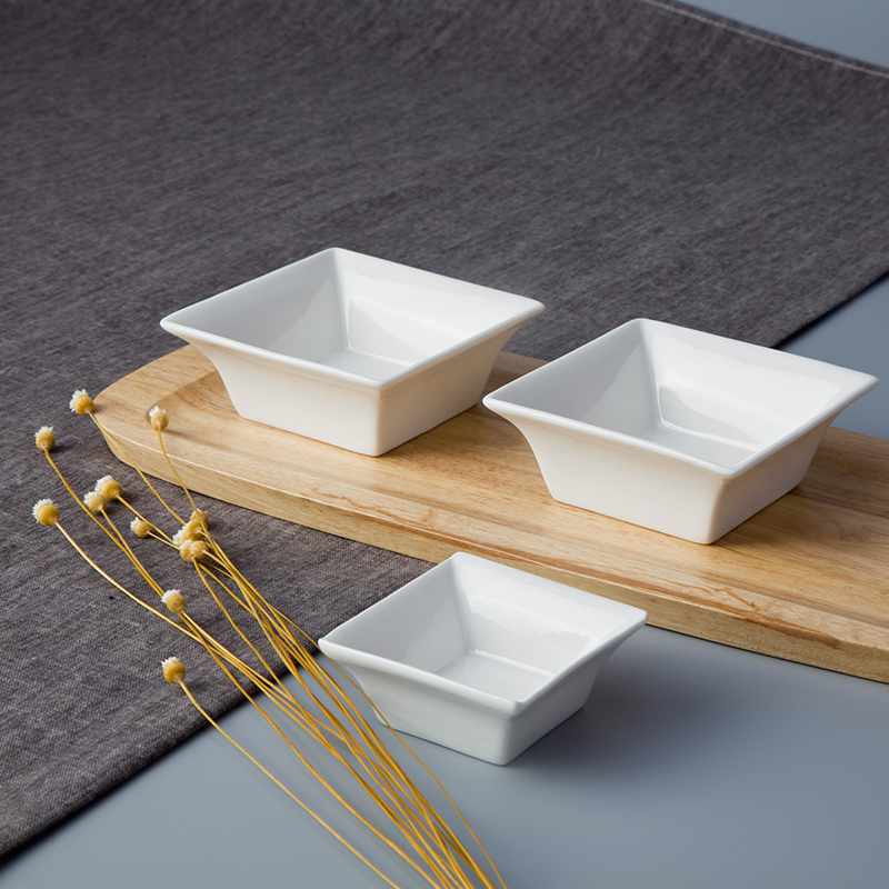 Two Eight-Chinese Style Square Porcelain Dinnerware Accessories- TA02