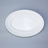 Two Eight rim white porcelain platter customized for hotel