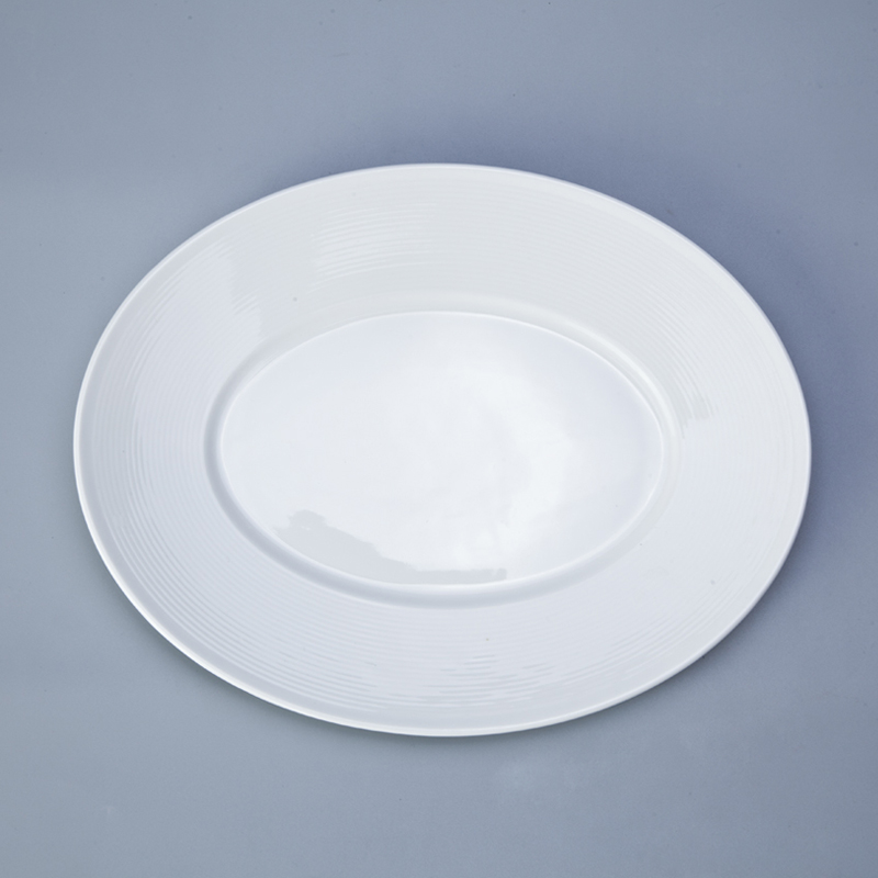 rim cheap white dinnerware Italian style for bistro Two Eight-5