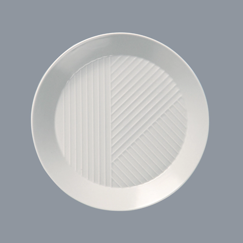 square porcelain plate set series for restaurant