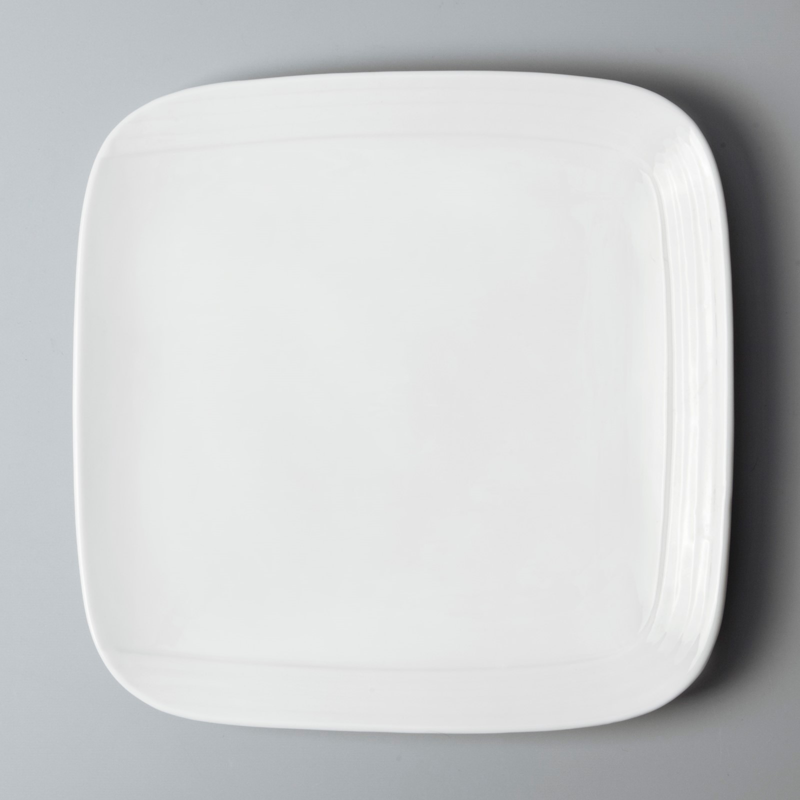 Two Eight smooth white porcelain platter from China for bistro-2