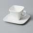 Two Eight irregular french white porcelain dinnerware series for hotel