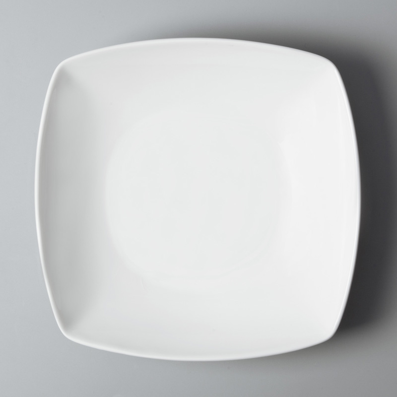 Two Eight sample white dinnerware sets for 12 series for hotel-3