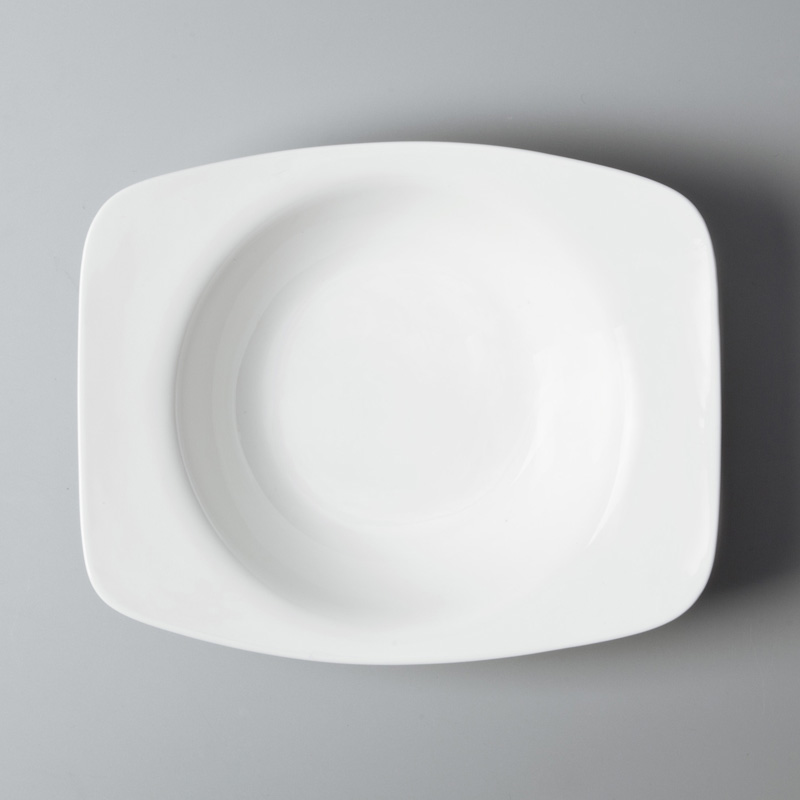 Two Eight sample white dinnerware sets for 12 series for hotel-5