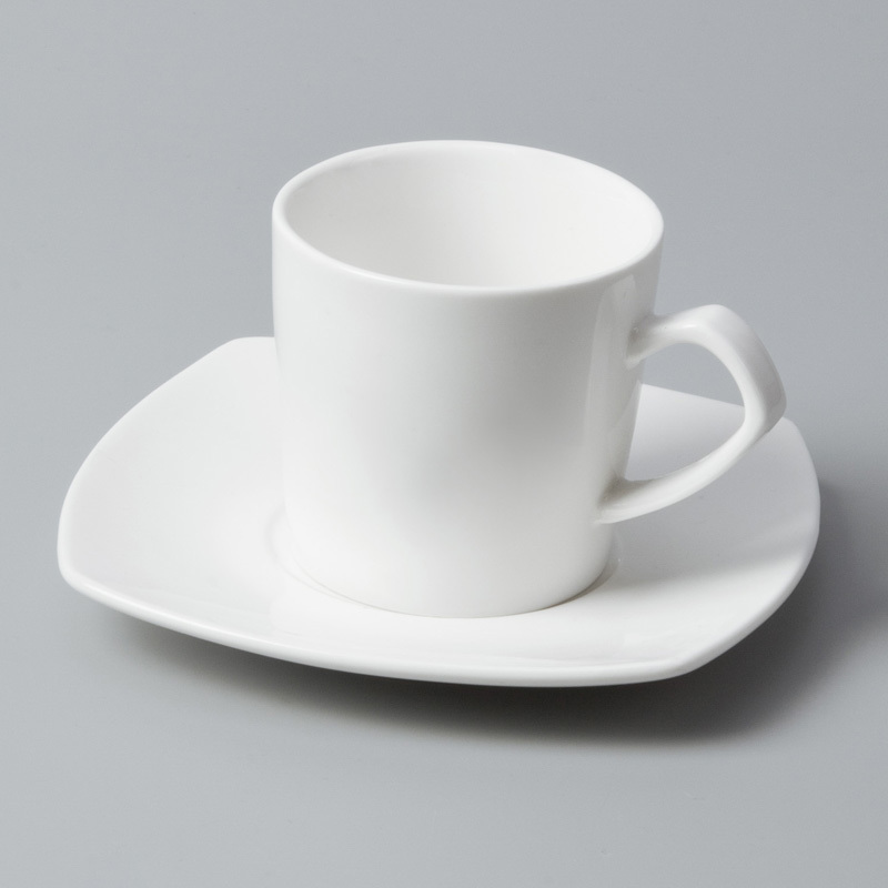 Two Eight Brand rim square glaze white porcelain tableware