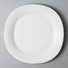 Two Eight simply white square porcelain dinnerware rim for hotel