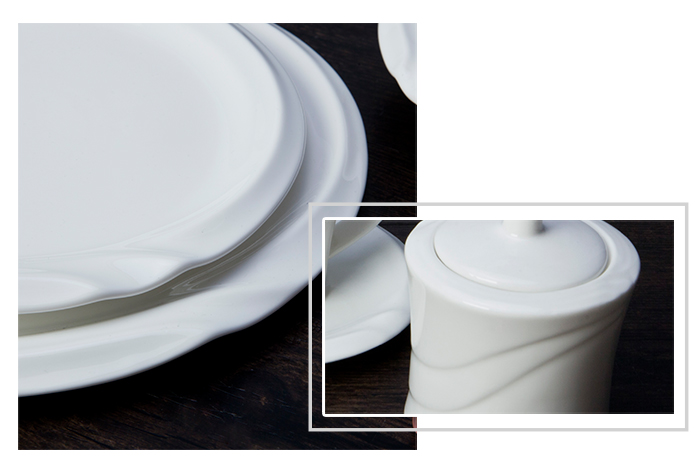 rim white plate set series for hotel-1