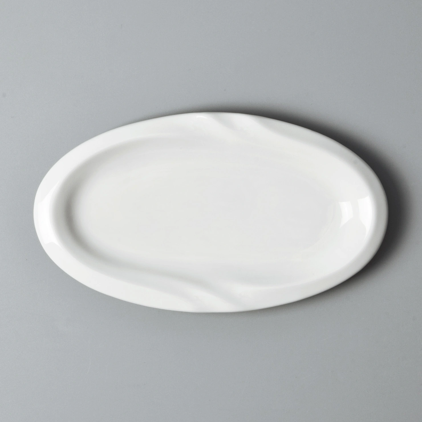 rim white plate set series for hotel