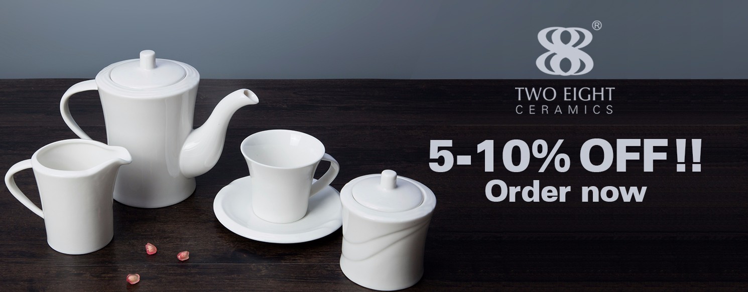 Two Eight smooth restaurant porcelain dinnerware directly sale for hotel-14
