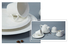 Two Eight Italian style white dinnerware sets for 8 from China for home