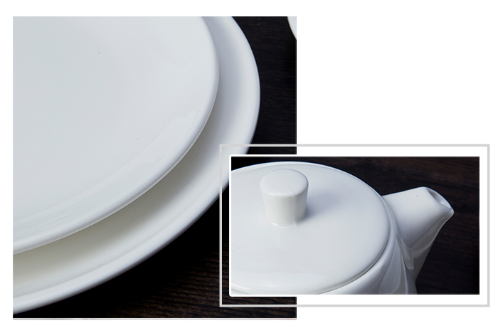 Two Eight rim white dinnerware sets for 8 directly sale for kitchen-1