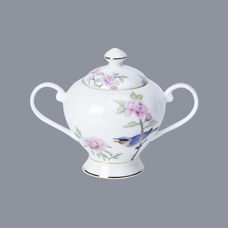 OEM fine white porcelain dinnerware golden princess royal fine china tea sets