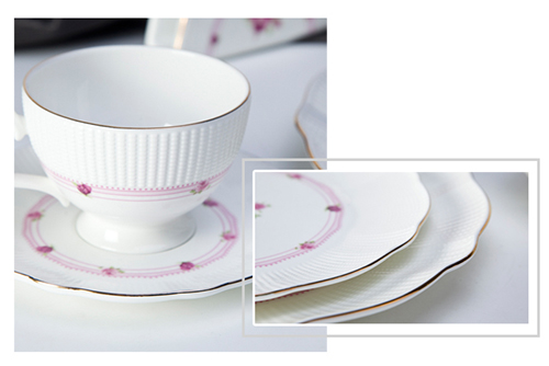 Two Eight royal fine porcelain dinnerware sets personalized for teahouse-1