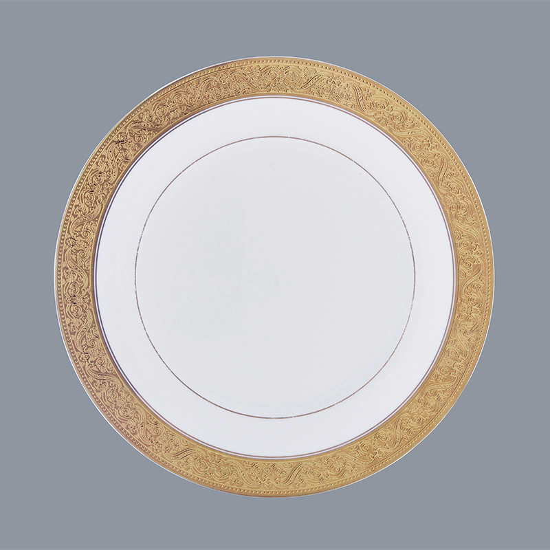 hotel golden fine white porcelain dinnerware Two Eight manufacture