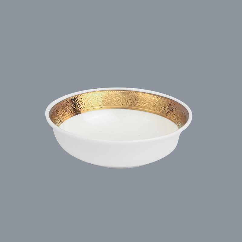 Two Eight Brand gloden dinnerware whithe custom fine white porcelain dinnerware