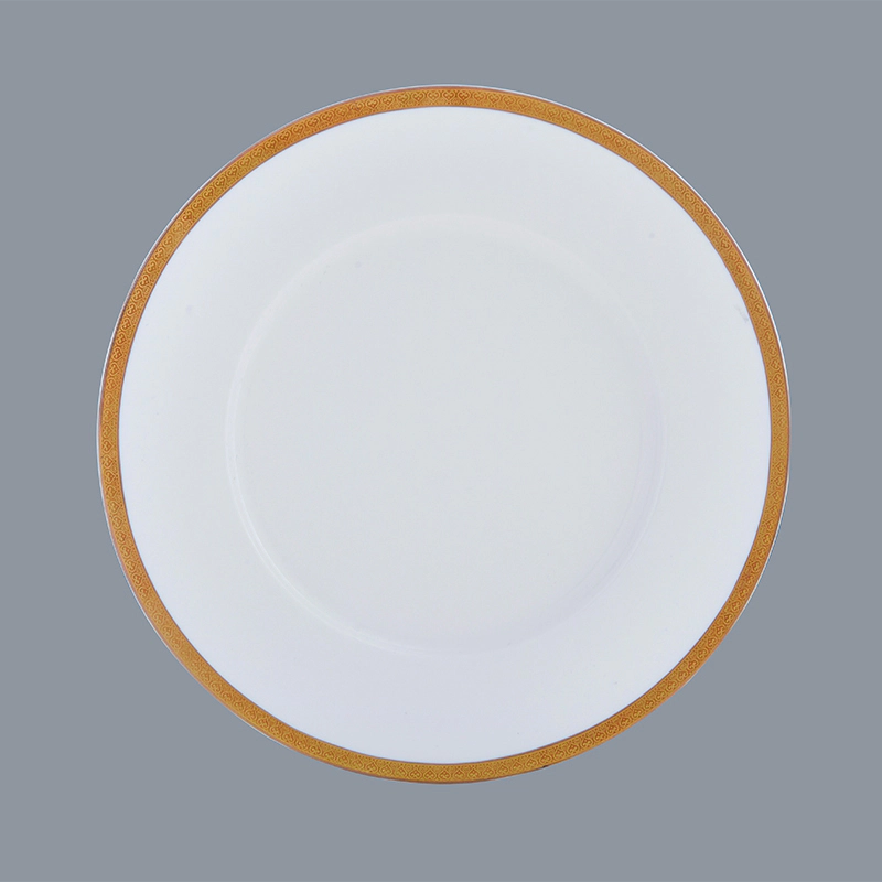 hotel decal fine white porcelain dinnerware plate white Two Eight Brand