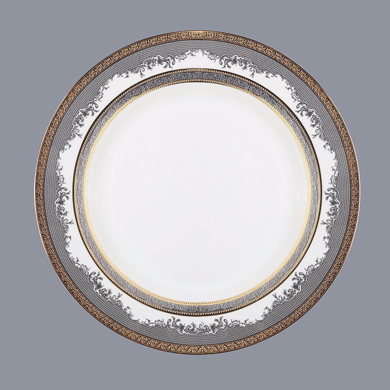 plate men fine white porcelain dinnerware Two Eight
