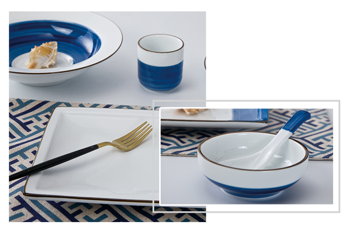 white colorful porcelain dinnerware customized for hotel Two Eight-1