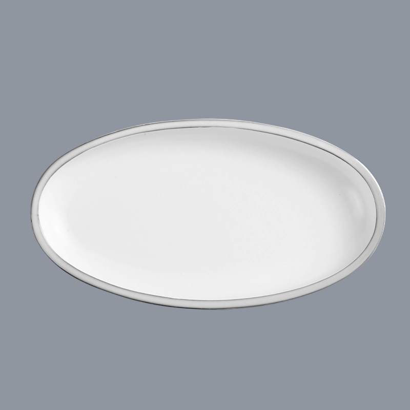 stock contemporary porcelain dinnerware rim for restaurant Two Eight