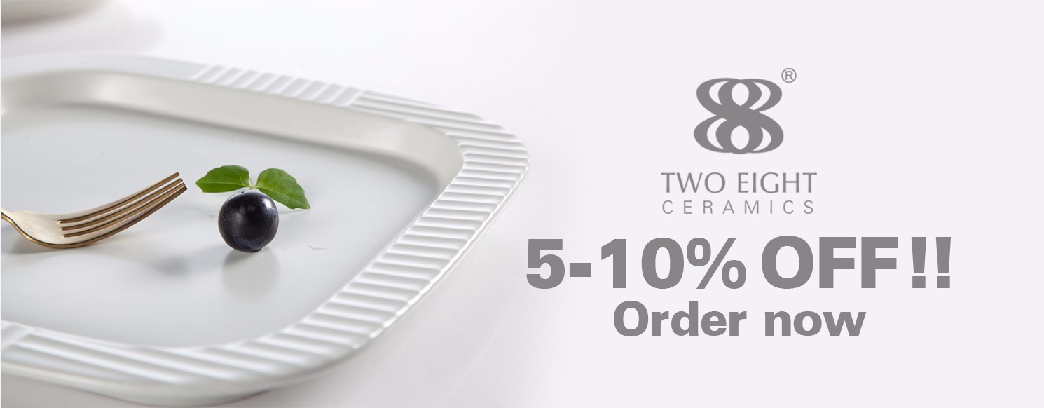 Two Eight colorful restaurant quality plates directly sale for bistro-10