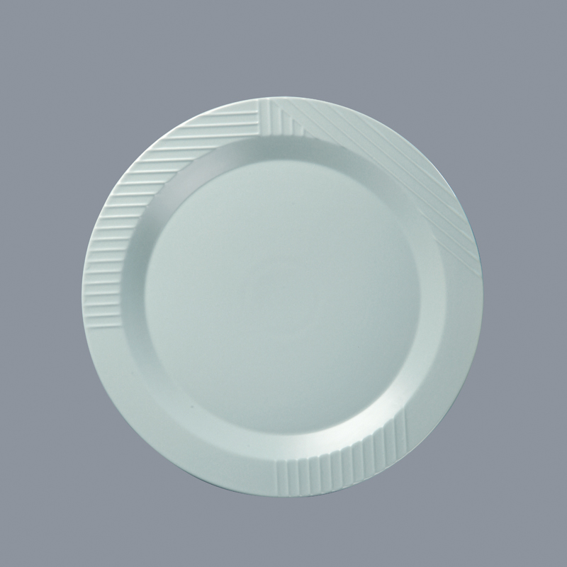Italian style durable white dinnerware embossed for dinning room Two Eight-2