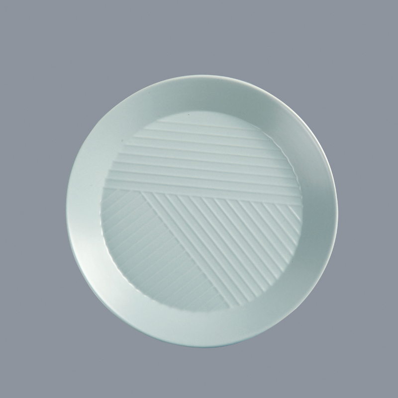 Italian style durable white dinnerware embossed for dinning room Two Eight-7