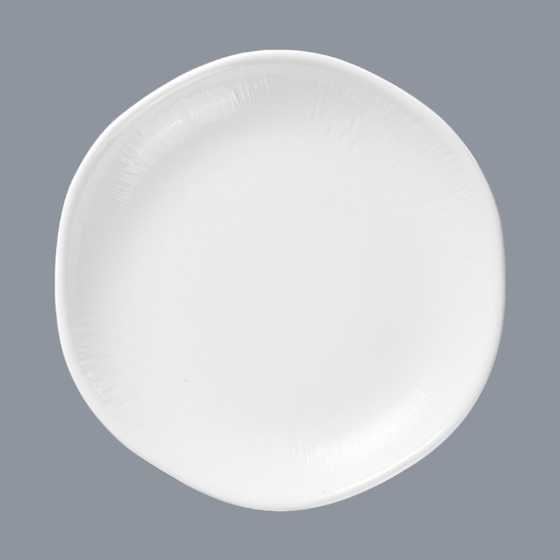 Two Eight smooth custom restaurant plates mixed for bistro-23
