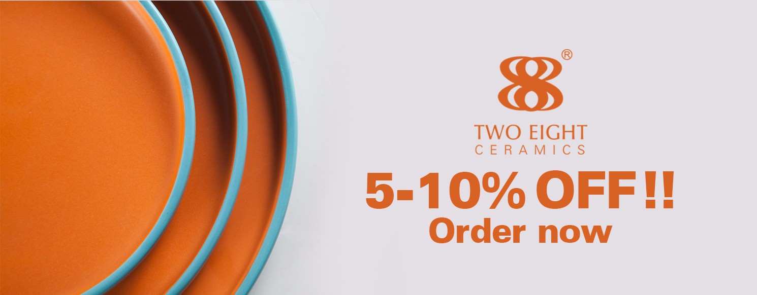 brown cheap porcelain dinner plates directly sale for home Two Eight-18