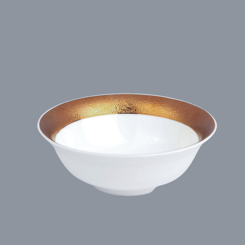 Safe Elegant Style Golden Fine Porcelain Dinnerware Sets for Hotel - TD13-5