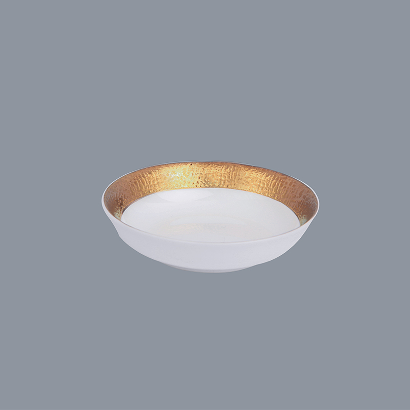 Safe Elegant Style Golden Fine Porcelain Dinnerware Sets for Hotel - TD13-8