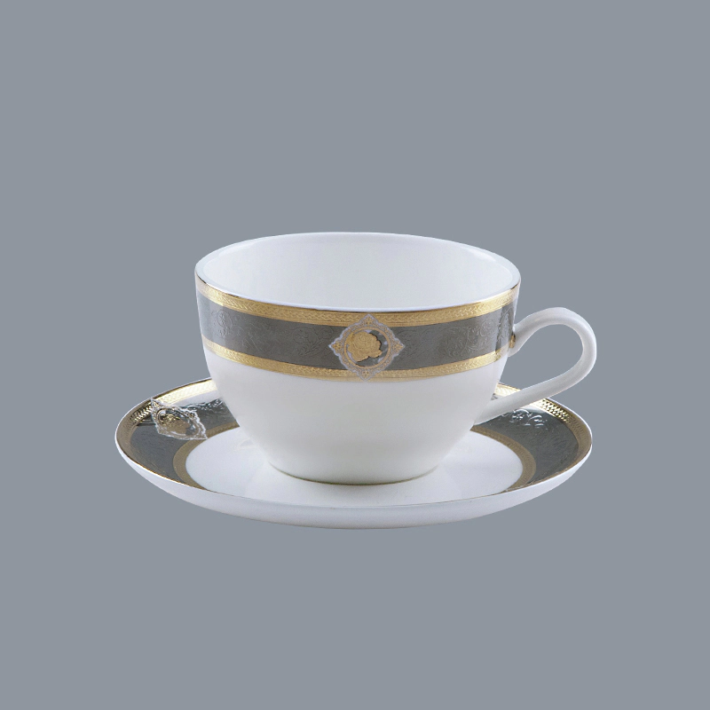 Royal Style Decal Porcelain Fine Bone china Dinnerware for Hotel - TD12