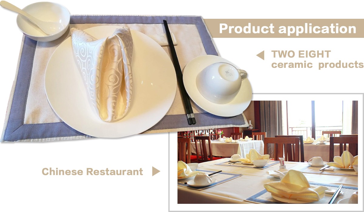 Two Eight-Custom Restaurant Dinnerware Landmark Mekong Riverside Hotel - 28 Ceramic Dinnerware Sets-4