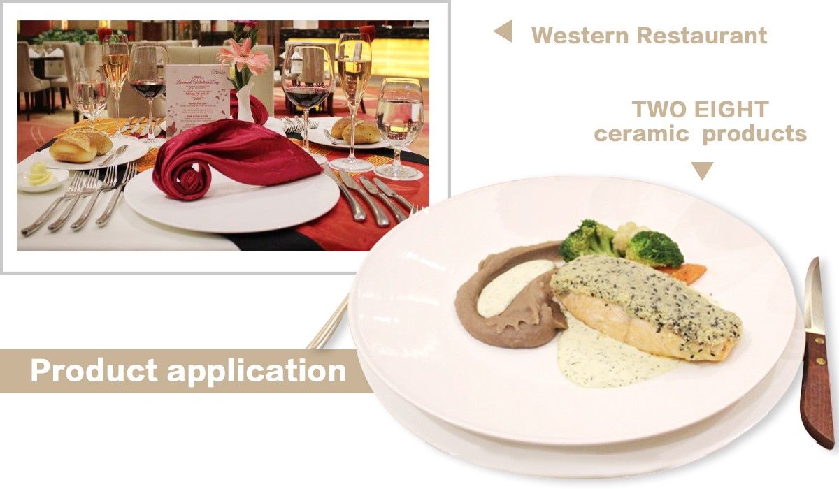 Two Eight-Custom Restaurant Dinnerware Landmark Mekong Riverside Hotel - 28 Ceramic Dinnerware Sets-6