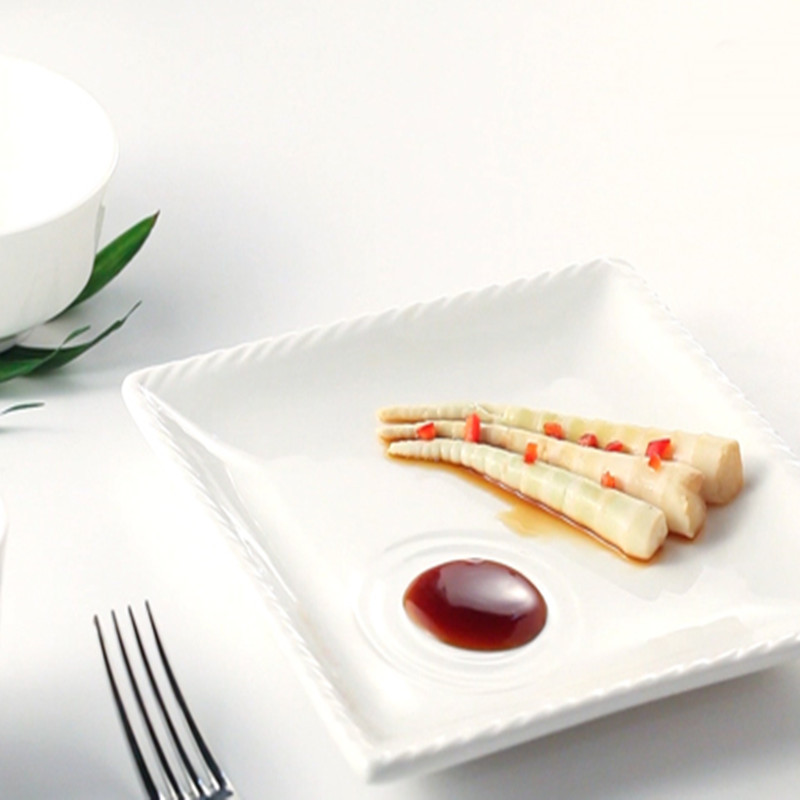 Hotel restaurant  White ceramic dinnerware set-TW39