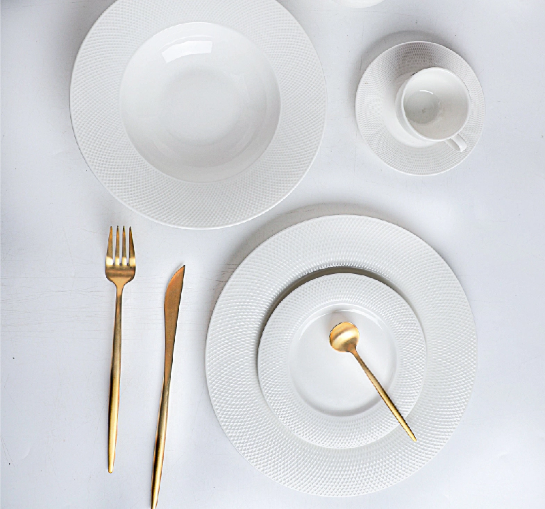 2020 Hotel & restaurant White ceramics set