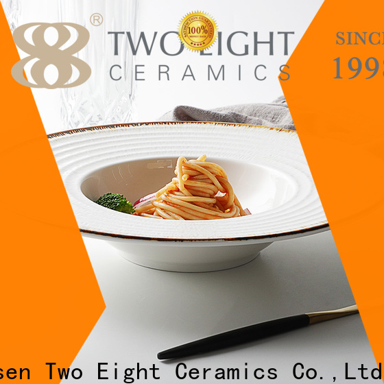 Two Eight dinnerplates company for bistro