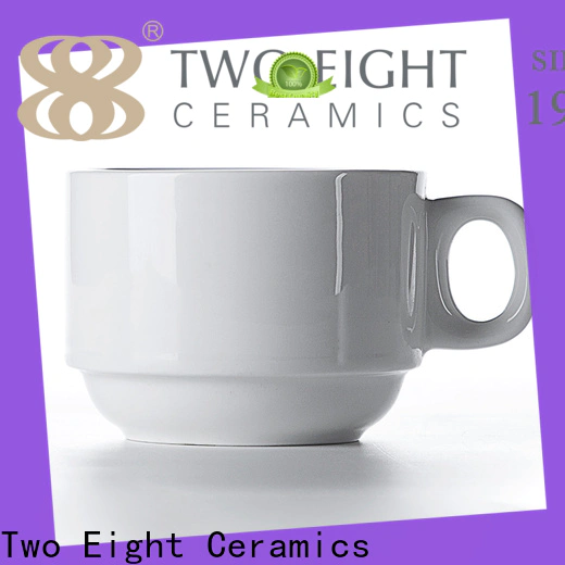 Two Eight glass coffee cups for business for bistro