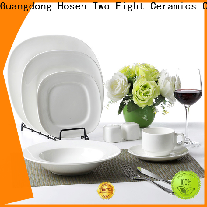 Wholesale white porcelain plate hotel for business for home
