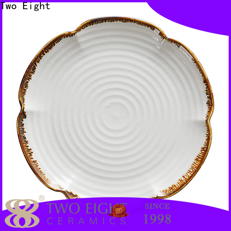 Latest restaurant ceramic plates Suppliers for bistro Two Eight