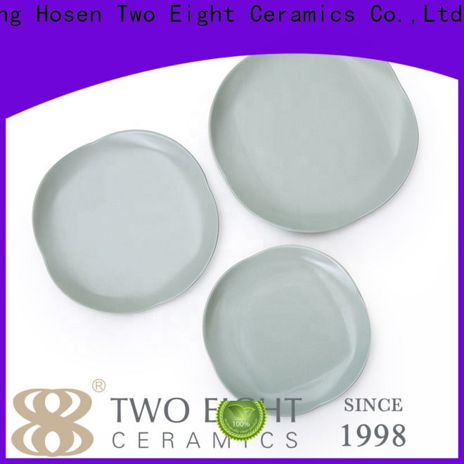 Two Eight New bone china plates manufacturers for dinning room