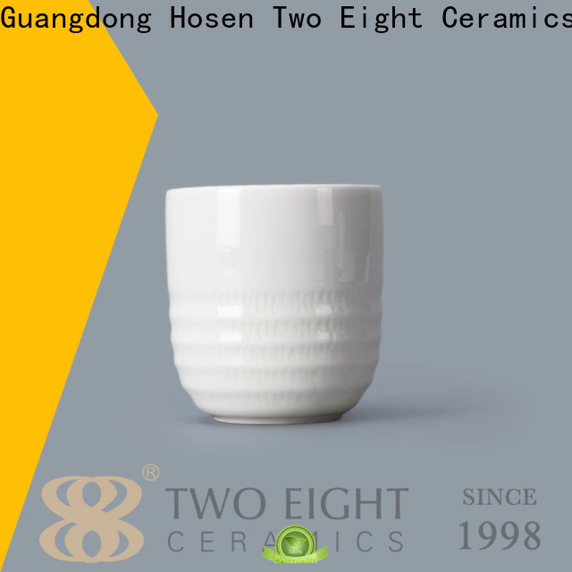 Two Eight porcelain mugs for business for dinning room