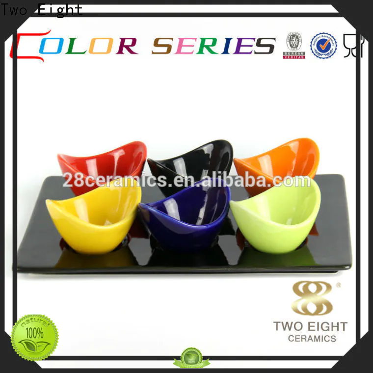 Two Eight ceramic pedestal bowl Suppliers for restaurant