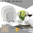 Two Eight white porcelain plates company for kitchen
