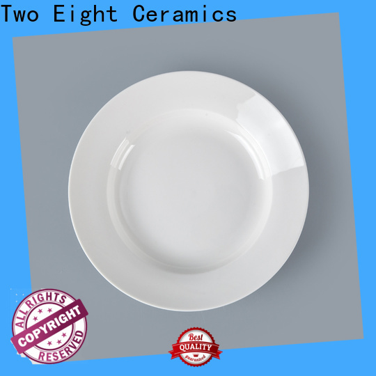 Two Eight New bone china plates factory for bistro