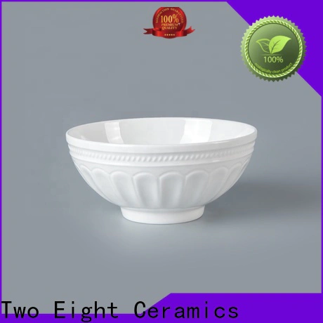 Two Eight large decorative ceramic bowls company for hotel