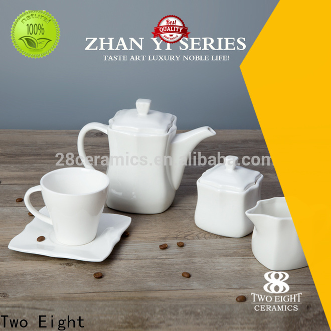 Two Eight porcelain tea cup set for business for bistro