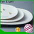 Two Eight white porcelain plates company for dinning room