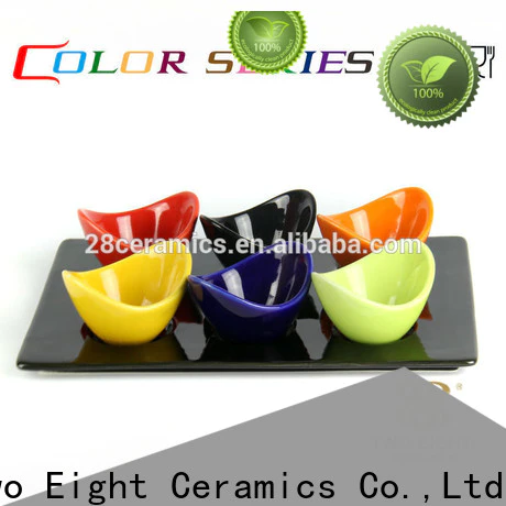 Two Eight pink ceramic bowls Suppliers for restaurant