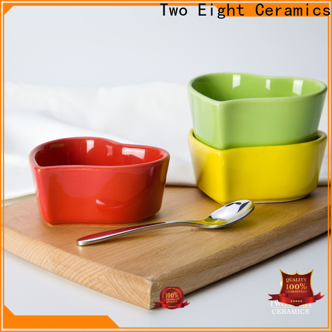 Two Eight square ceramic bowls factory for restaurant